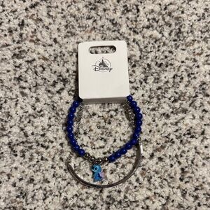 Disney Blue Beaded Bracelet with Silver Accents
